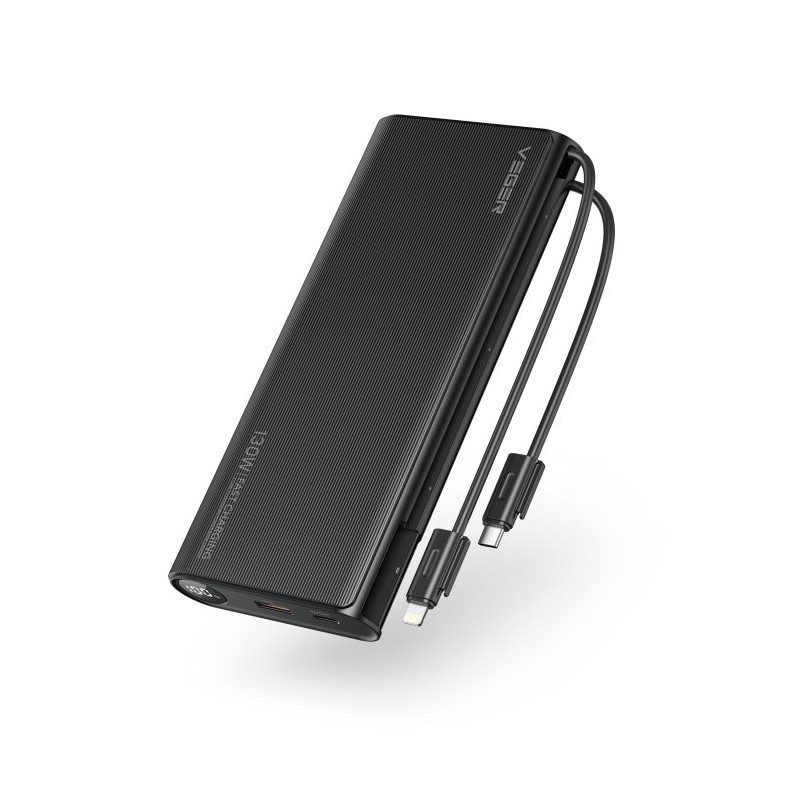 Prenosna baterija Powerbank VEGER TC130 25.000 mAh, črna