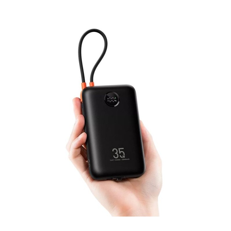 Prenosna baterija Powerbank VEGER W2068, 20.000 mAh, črna