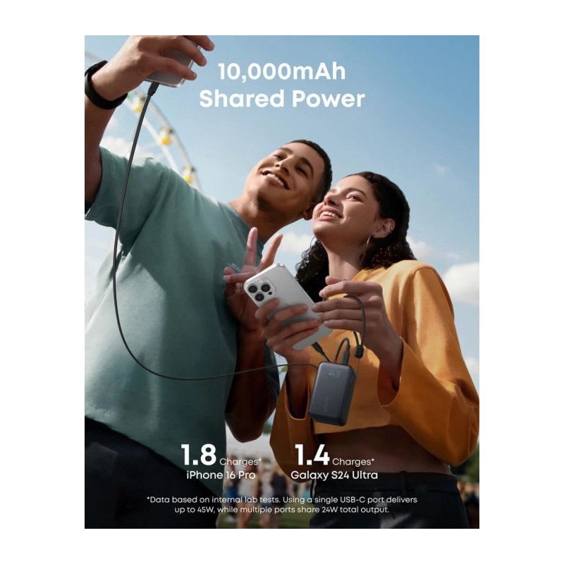 Prenosna baterija Powerbank Anker Nano, 10.000 mAh, črna