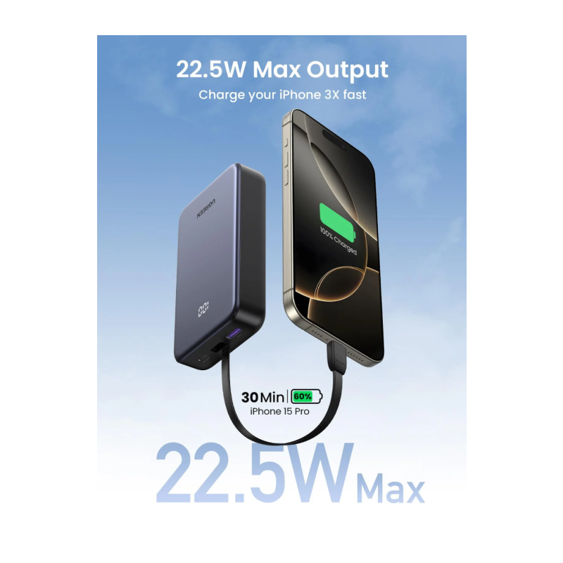 Prenosna baterija Powerbank Ugreen 45762, 22,5W, 20.000mAh