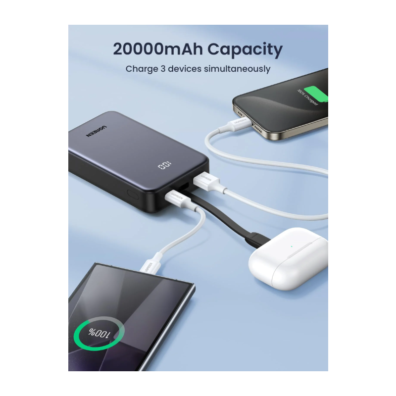 Prenosna baterija Powerbank Ugreen 45762, 22,5W, 20.000mAh
