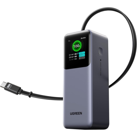 Prenosna baterija Powerbank Ugreen 55987B, 20.000mAh, 165W, z zaslonom