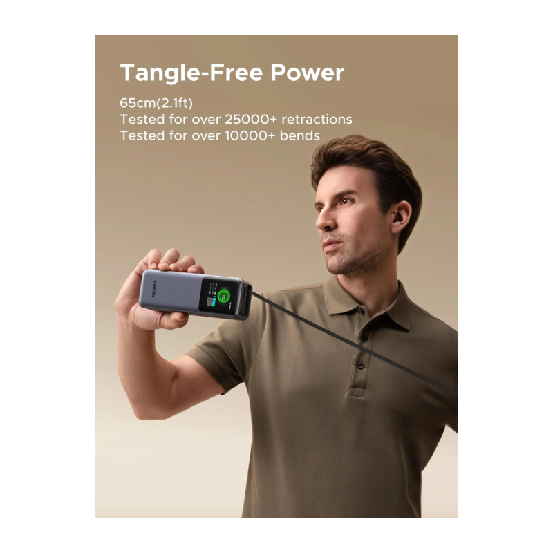 Prenosna baterija Powerbank Ugreen 55987B, 20.000mAh, 165W, z zaslonom