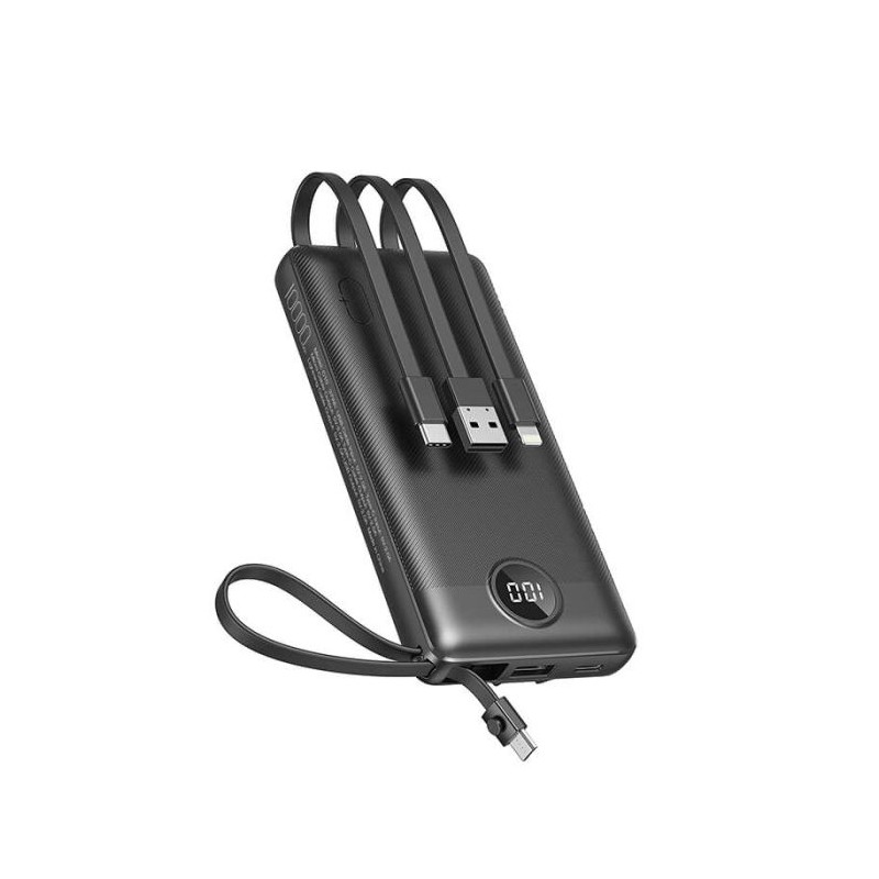 Prenosna baterija Powerbank Veger W1116, 10.000mAh, črna