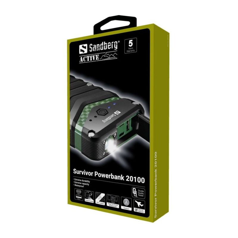 Prenosna baterija Powerbank Sandberg Survivor 20100, 420-36