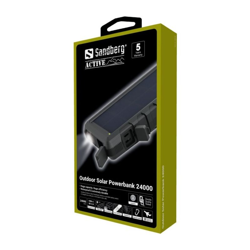 Prenosna baterija Powerbank Sandberg Outdoor Solar 24000, 420-38