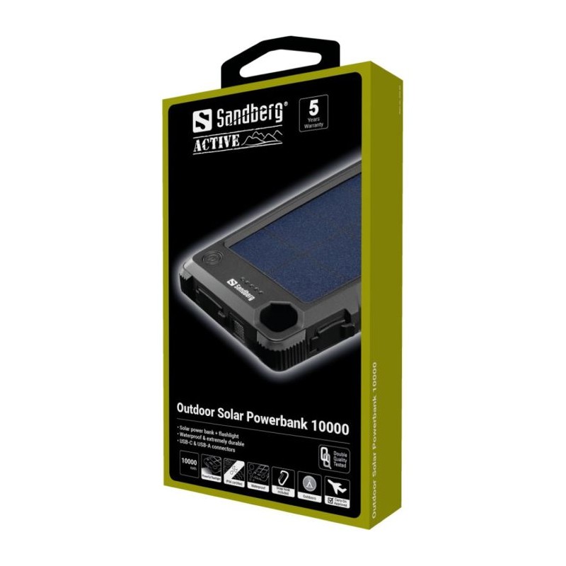 Prenosna baterija Powerbank Sandberg Outdoor Solar Powerbank 10000