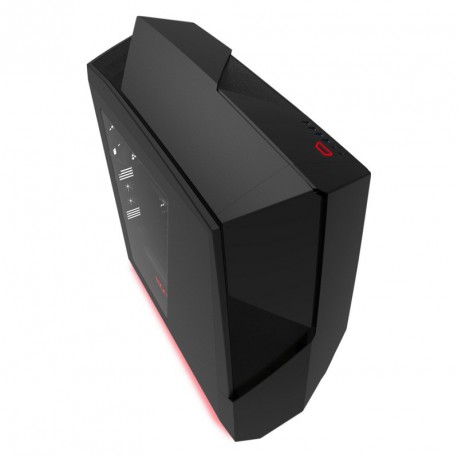 Ohišje ATX NZXT Noctis 450 Black, okno, rdeča LED, črno, CA-N450W-M1