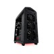 Ohišje ATX NZXT Noctis 450 Black, okno, rdeča LED, črno, CA-N450W-M1