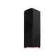 Ohišje ATX NZXT Noctis 450 Black, okno, rdeča LED, črno, CA-N450W-M1