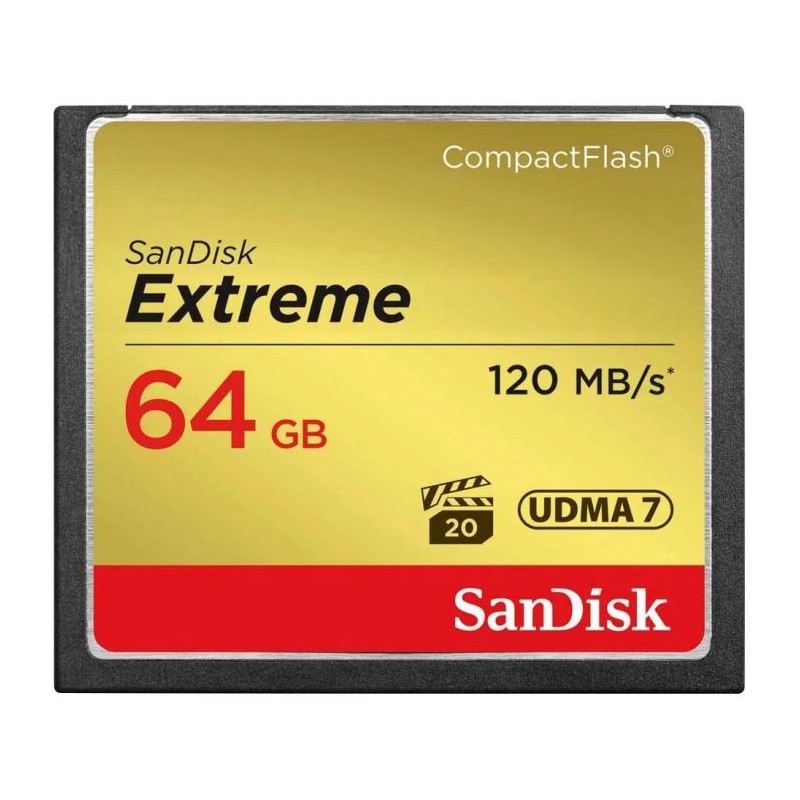 Pomnilniška kartica CF SANDISK 64GB EXTREME UDMA7, VPG-20