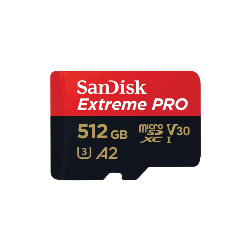 Pomnilniška kartica XC SANDISK MICRO 512GB EXTREME PRO, UHS-I, U3, V30, adapter