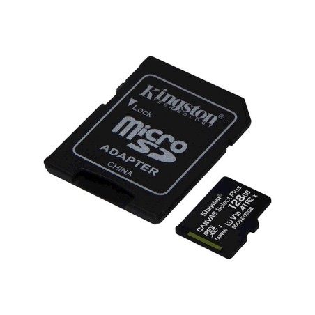 Pomnilniška kartica SDXC KINGSTON MICRO 128GB CANVAS SELECT Plus, UHS-I, adapter