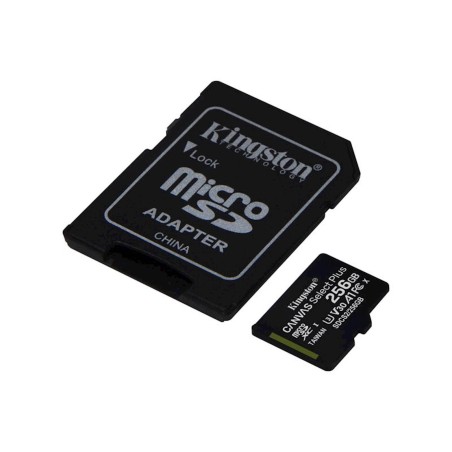 Pomnilniška kartica SDXC KINGSTON MICRO 256GB CANVAS SELECT Plus, UHS-I, adapter