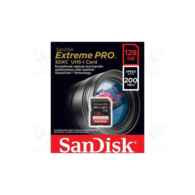 Pomnilniška kartica SDXC SANDISK 128GB EXTREME PRO, UHS-I, C10, V30