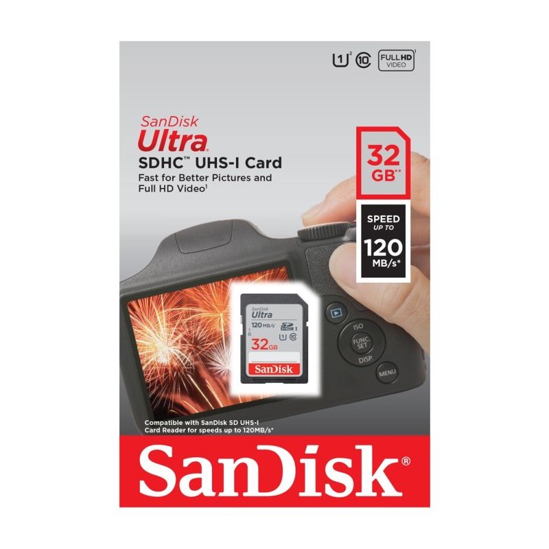 Pomnilniška kartica SDXC SanDisk 32GB Ultra, UHS-I, C10