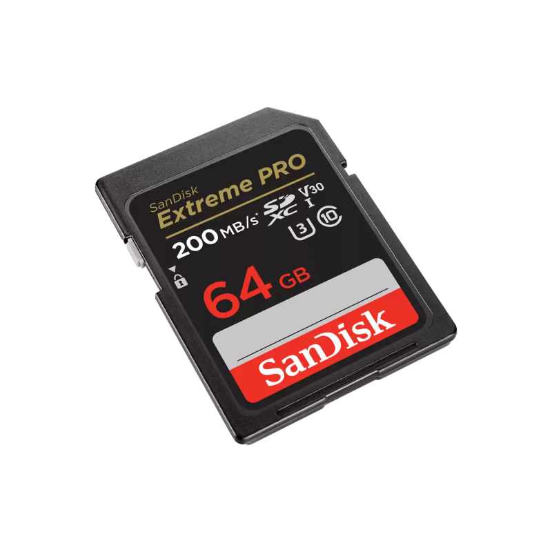 Pomnilniška kartica SDXC SANDISK 64GB EXTREME PRO, UHS-I, C10, U3, V30
