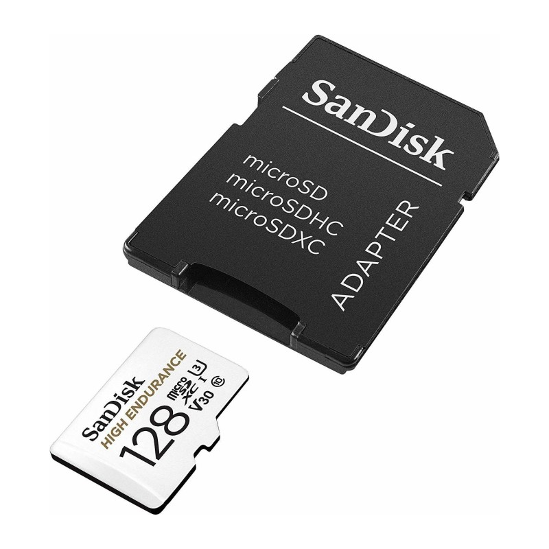 Pomnilniška kartica SDXC SANDISK MICRO 128GB HIGH ENDURANCE, UHS-I, V30, adapter
