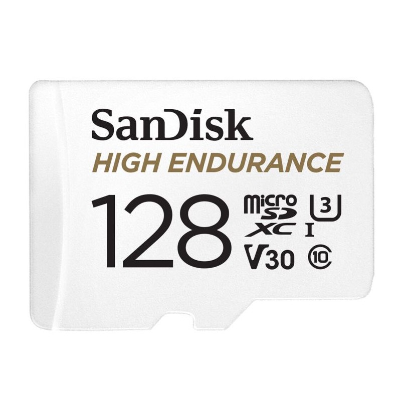 Pomnilniška kartica SDXC SANDISK MICRO 128GB HIGH ENDURANCE, UHS-I, V30, adapter