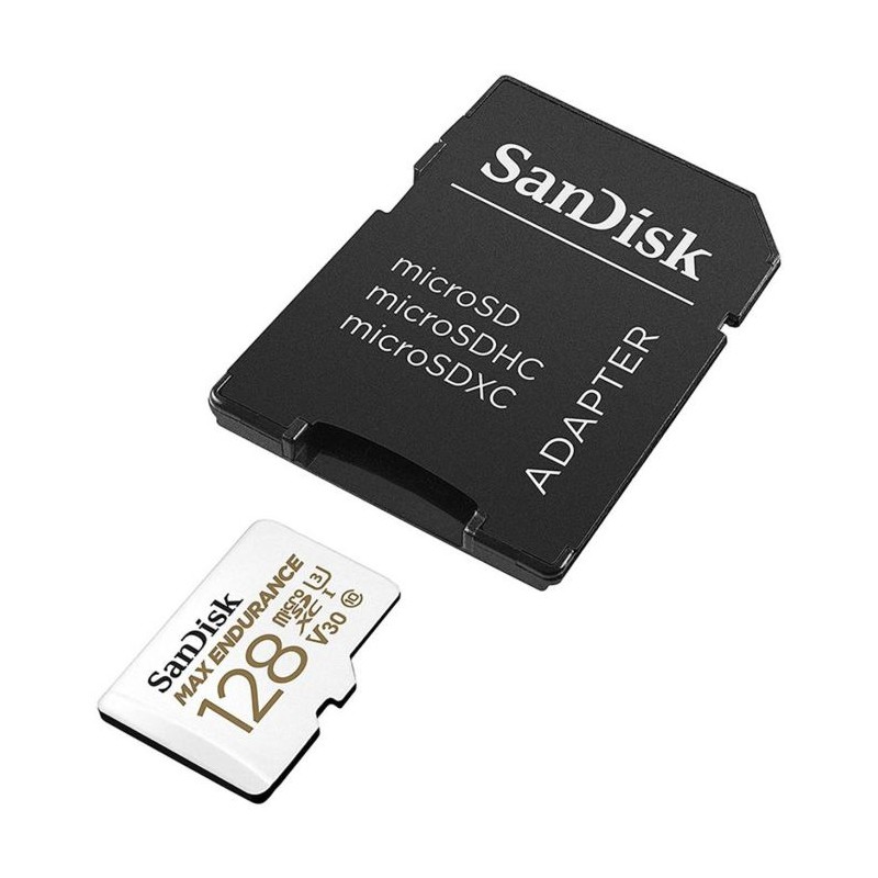 Pomnilniška kartica SDXC SanDisk micro 128GB MAX ENDURANCE, V30, adapter