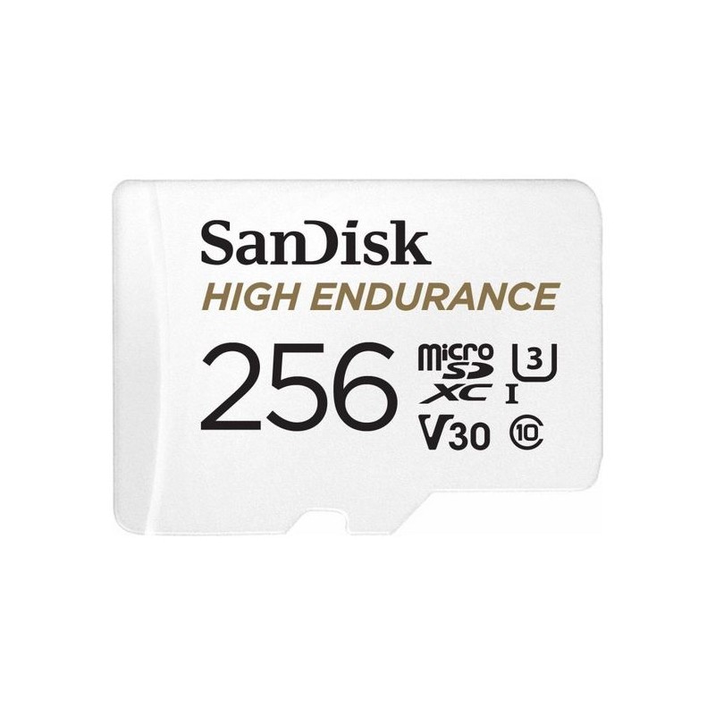 Pomnilniška kartica SDXC SANDISK MICRO 256GB HIGH ENDURANCE, UHS-I, V30, adapter