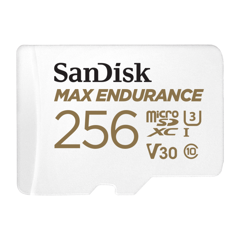 Pomnilniška kartica SDXC SanDisk micro 256GB MAX ENDURANCE, U3, V30, adapter