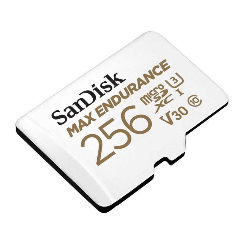 Pomnilniška kartica SDXC SanDisk micro 256GB MAX ENDURANCE, U3, V30, adapter