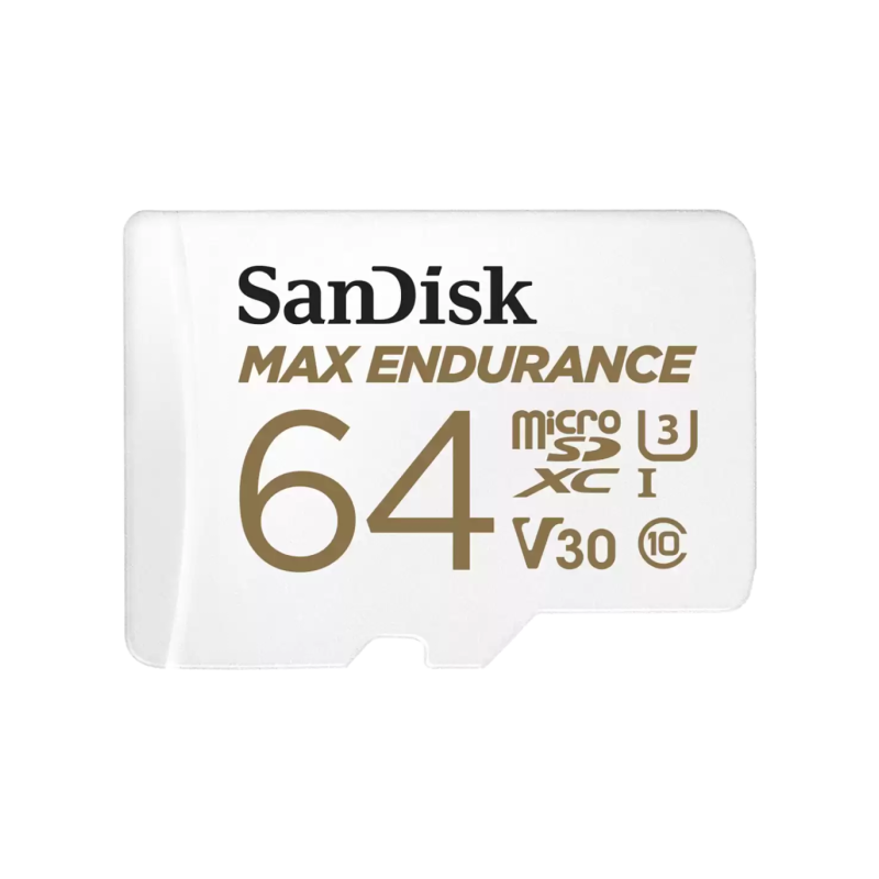 Pomnilniška kartica SDXC SanDisk micro 64GB MAX ENDURANCE, V30, adapter