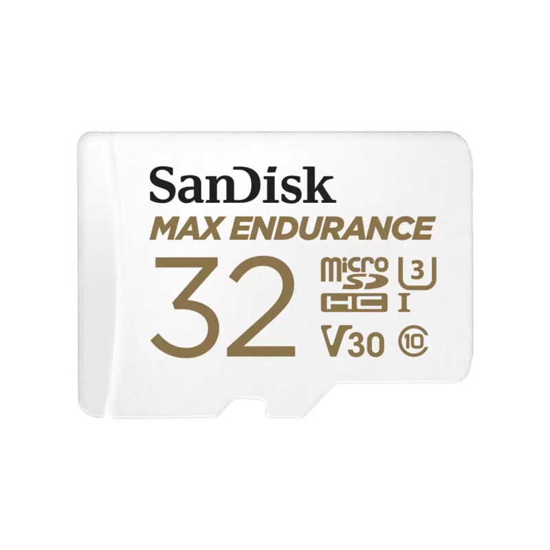 Pomnilniška kartica SDHC SanDisk micro 32GB MAX ENDURANCE, C10, U3, V30, adapter