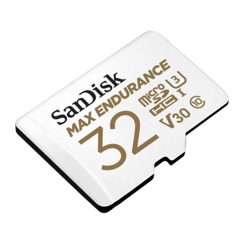 Pomnilniška kartica SDHC SanDisk micro 32GB MAX ENDURANCE, C10, U3, V30, adapter