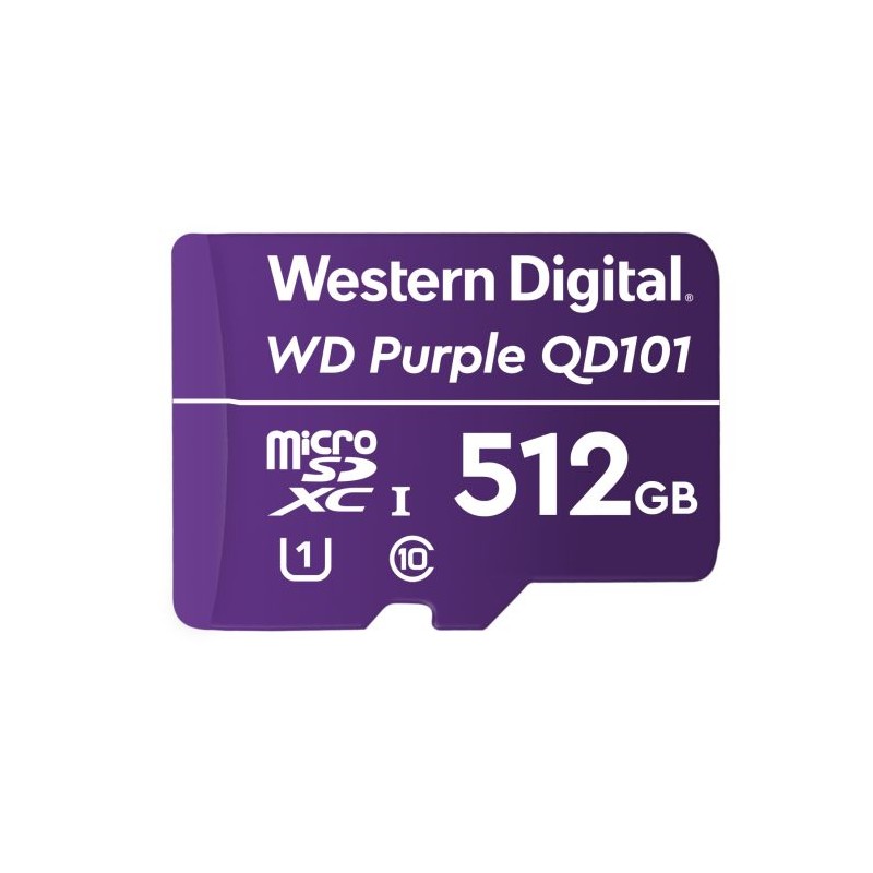 Pomnilniška kartica WD Purple 512GB Surveillance microSD, UHS 1