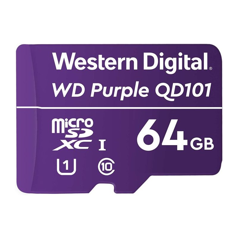 Pomnilniška kartica WD Purple 64GB Surveillance microSD, UHS 1