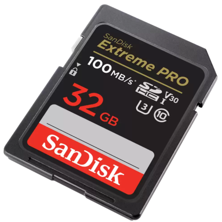 Pomnilniška kartica SDHC SANDISK 32GB EXTREME PRO, 100/90MB/s, UHS-I, U3, C10, V