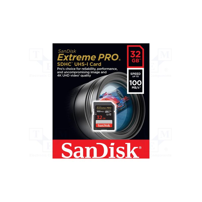 Pomnilniška kartica SDHC SANDISK 32GB EXTREME PRO, 100/90MB/s, UHS-I, U3, C10, V