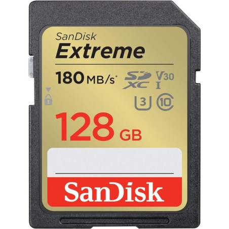 Pomnilniška kartica SDXC SANDISK 128GB EXTREME PLUS, 190/90MB/s, UHS-I, C10, U3,