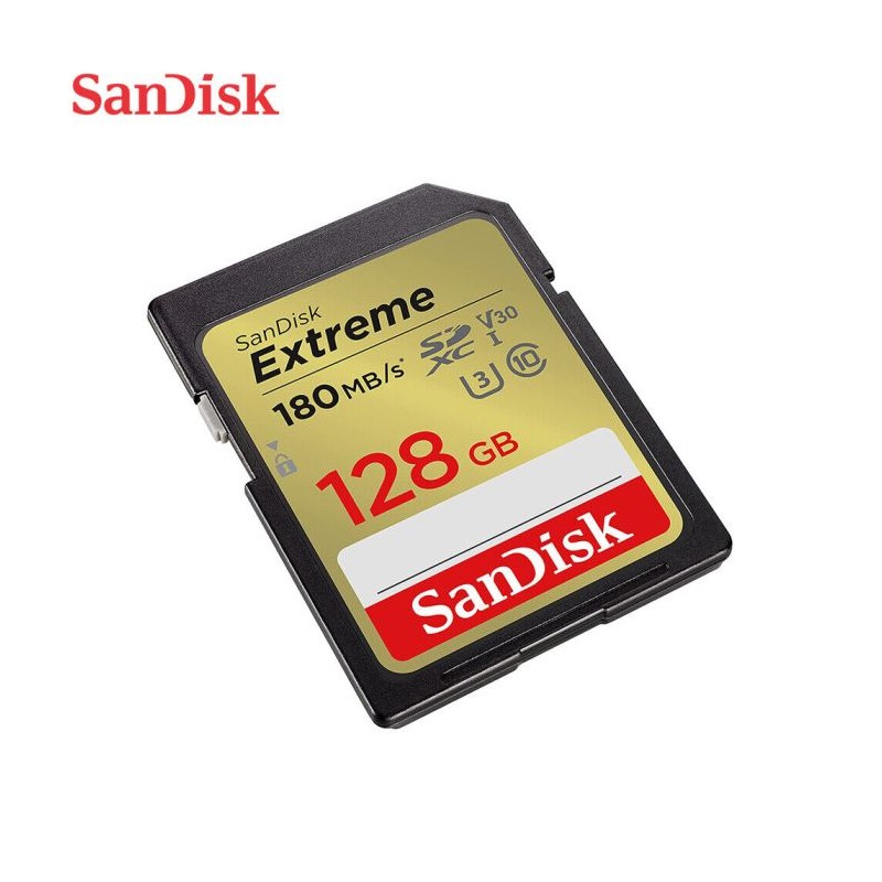 Pomnilniška kartica SDXC SANDISK 128GB EXTREME, 180/90MB/s, UHS-I, C10, U3, V30
