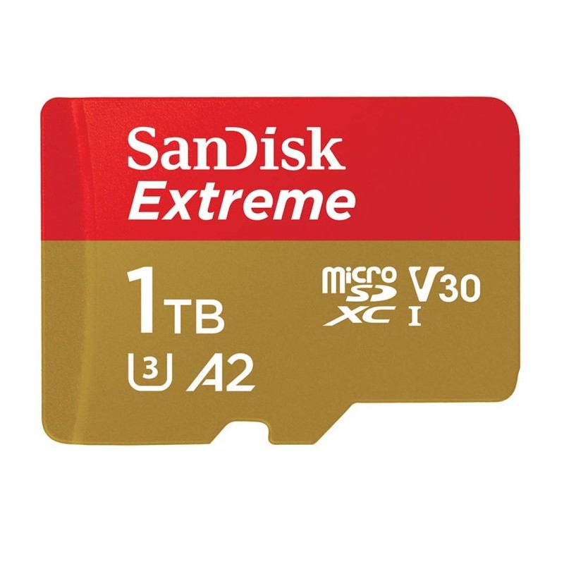 Pomnilniška kartica SDXC SANDISK MICRO 1TB EXTREME, 190/130MB/s, A2, UHS-I, U3,