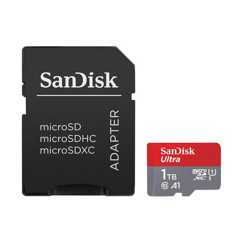 Pomnilniška kartica SDXC SANDISK MICRO 1TB ULTRA, 150MB/s, UHS-I, C10, A1, adapt