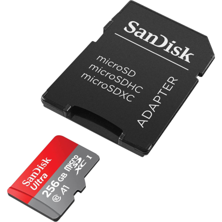 Pomnilniška kartica SDXC SANDISK MICRO 256GB ULTRA, 150MB/s, UHS-I, C10, A1, ada