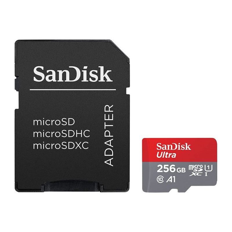 Pomnilniška kartica SDXC SANDISK MICRO 256GB ULTRA, 150MB/s, UHS-I, C10, A1, ada