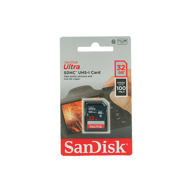 Pomnilniška kartica SDHC SanDisk 32GB Ultra, 100 MB/s