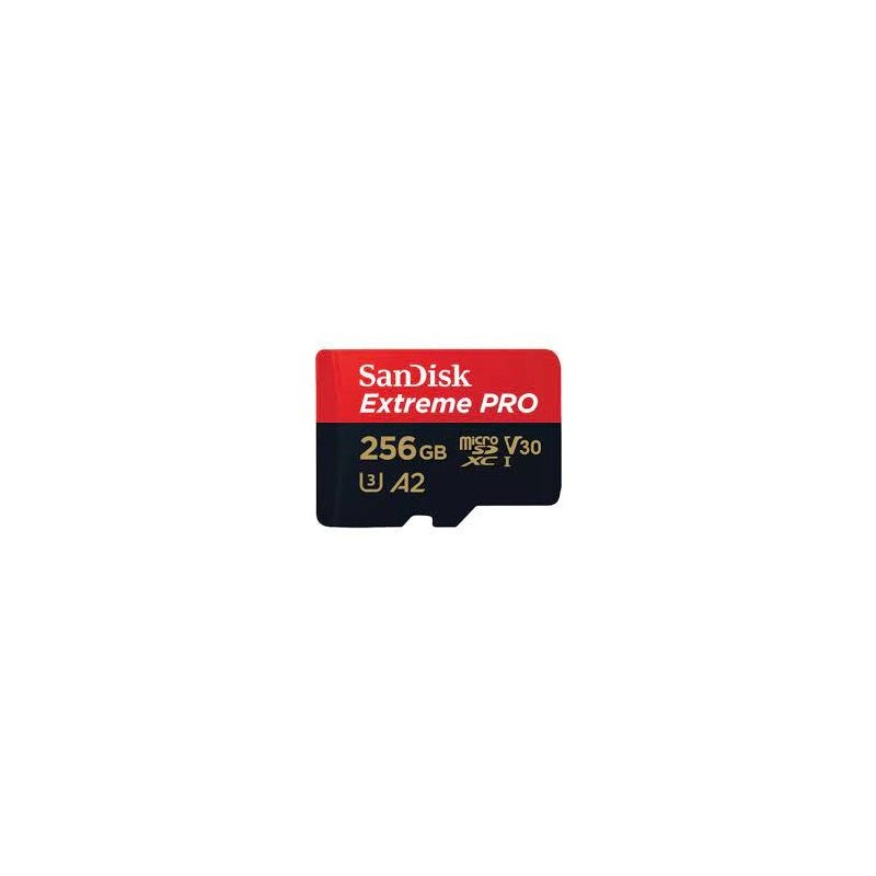 Pomnilniška kartica SDXC SANDISK MICRO 256GB EXTREME PRO, 200/140MB/s, A2, UHS-I