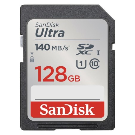 Pomnilniška kartica SDXC SanDisk 128GB Ultra, 140MB/s, UHS-I, C10