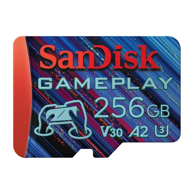 Pomnilniška kartica 256GB SDXC SanDisk micro GamePlay, V30, U3, A2