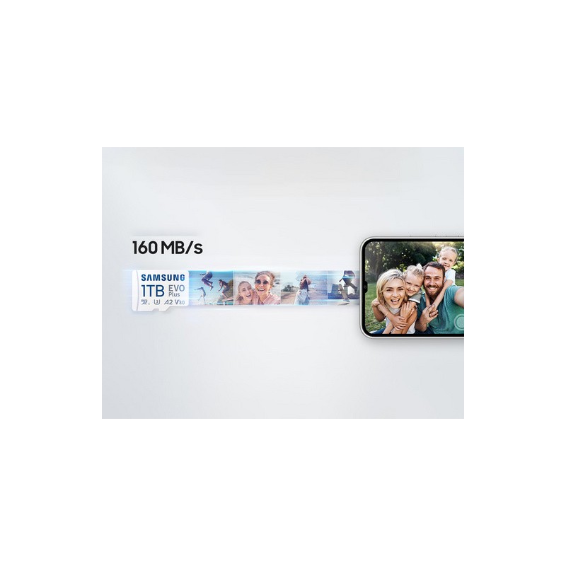 Spominska kartica Samsung EVO Plus, microSDXC, 1TB + SD adapter