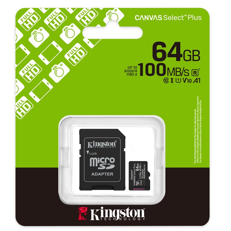 Spominska kartica Kingston Canvas Select Plus microSD 128GB