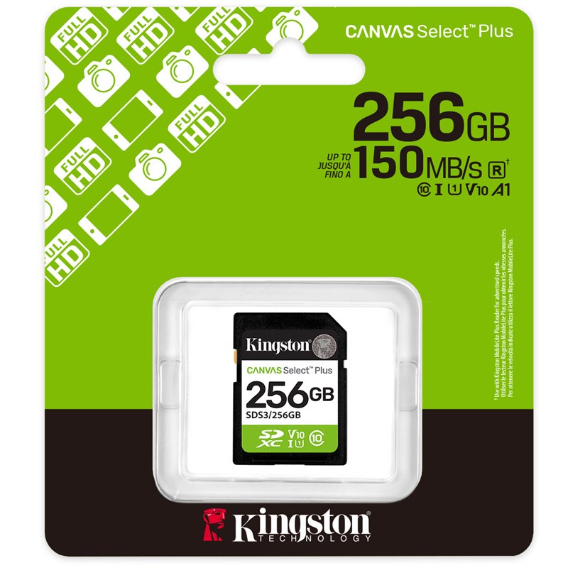 Spominska kartica Kingston Canvas Select Plus SD 256GB