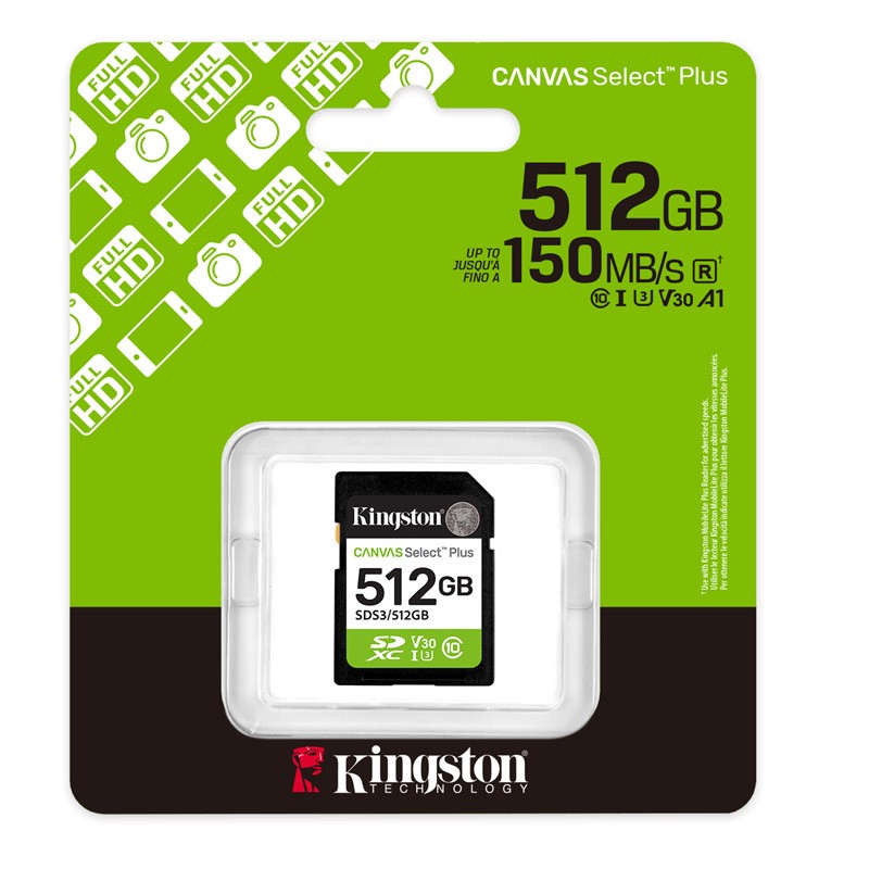 Spominska kartica Kingston Canvas Select Plus SD 512GB