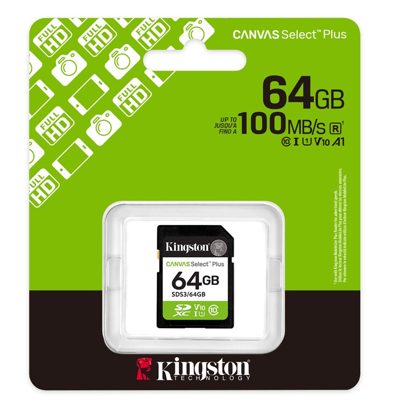 Spominska kartica Kingston Canvas Select Plus SD 64GB