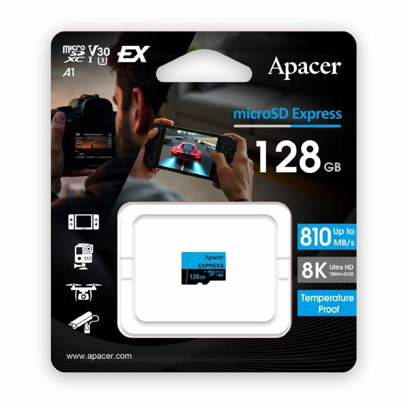Spominska kartica 128GB APACER microSD express, AP128GMCEXG3X17-RA